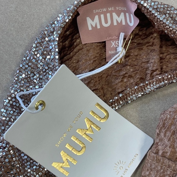 Show Me Your Mumu Micro Tube Top - Silver Confetti - All Sizes! - NWT - Picture 4 of 6